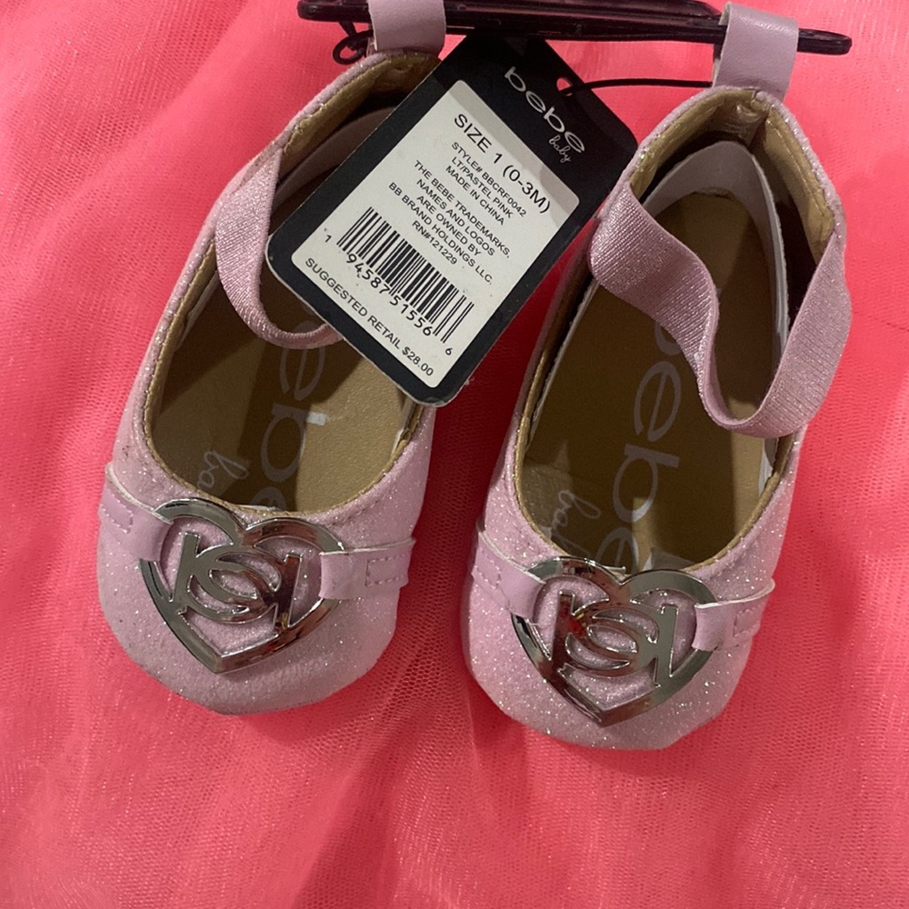 Bebe baby shoes size 0-3 months